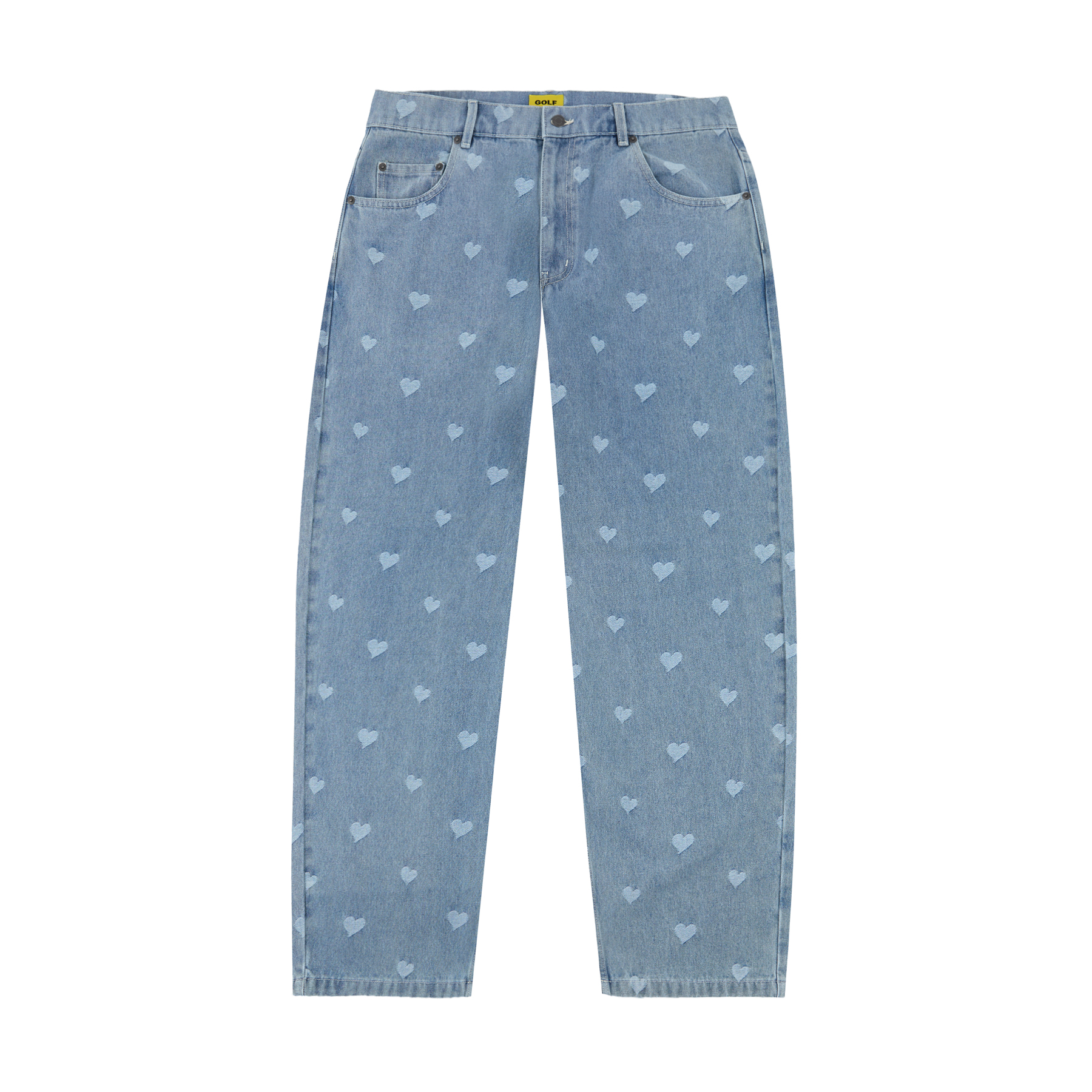 CRUSH DENIM PANTS